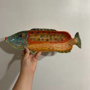 Ita-Lica Ars Ceramic fish plate